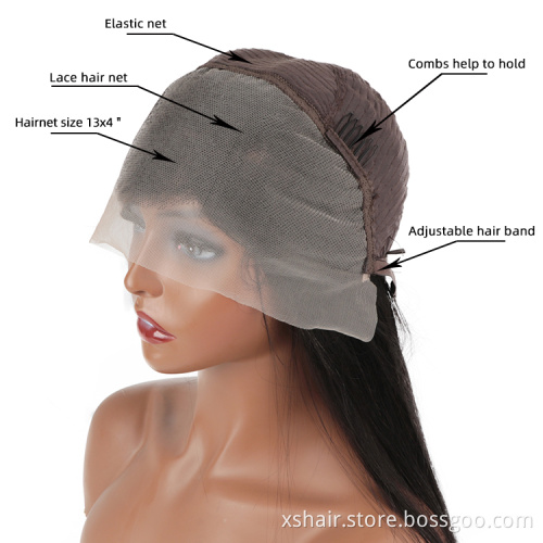 Wholesales Virgin Hair 13x4 10A 180% Density Brazilian Human Hair Lace Front Wigs 360 Straight Hair Wig Vendors